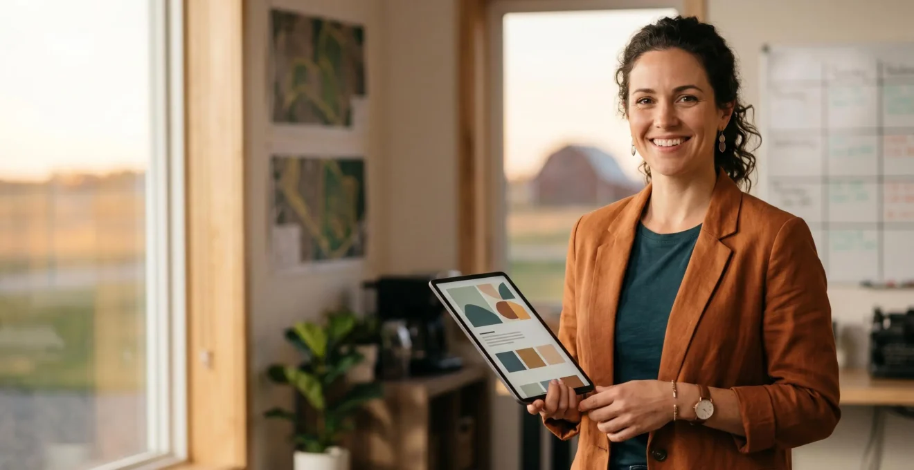 Professionnel agricole présentant ses compétences dans un contexte de recrutement moderne