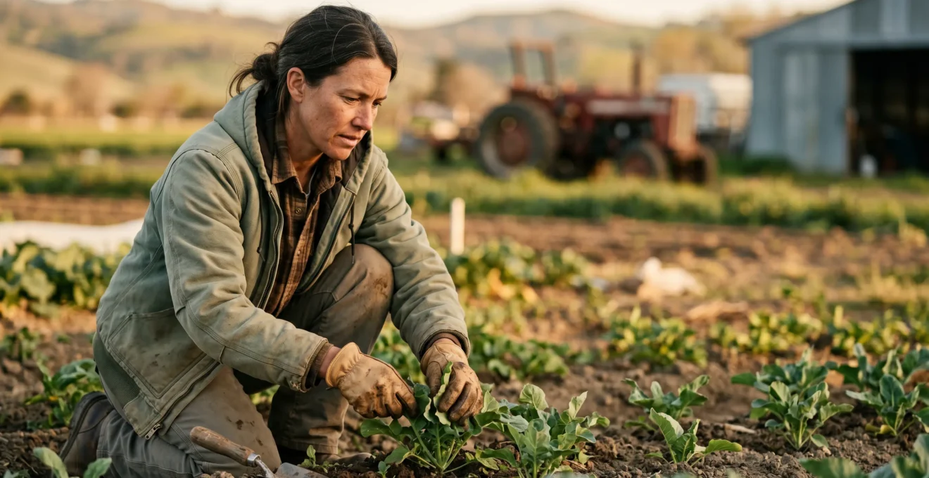 Un salarié agricole polyvalent en action dans une exploitation diversifiée